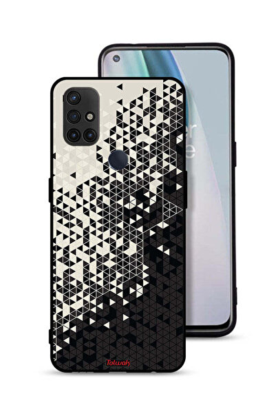 Tolwak غطاء حماية لهاتف OnePlus Nord N10 5G بنمط مثلث فني رقمي