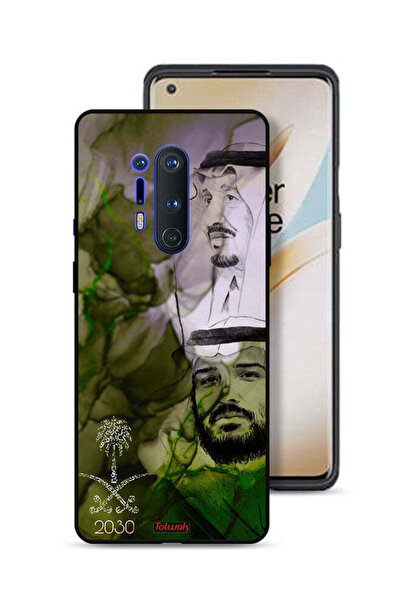 Tolwak غطاء حماية لهاتف OnePlus 8 Pro - ملصق فني للملك سلمان وولي العهد محمد