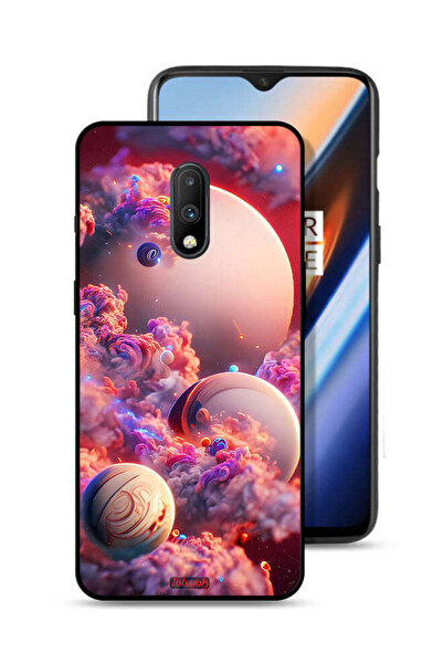 Tolwak غطاء حماية لهاتف OnePlus 7 بتصميم غيوم وفن تجريدي
