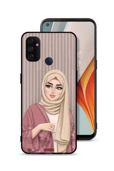 Tolwak غطاء حماية لهاتف OnePlus Nord N100 برسومات فتاة محجبة