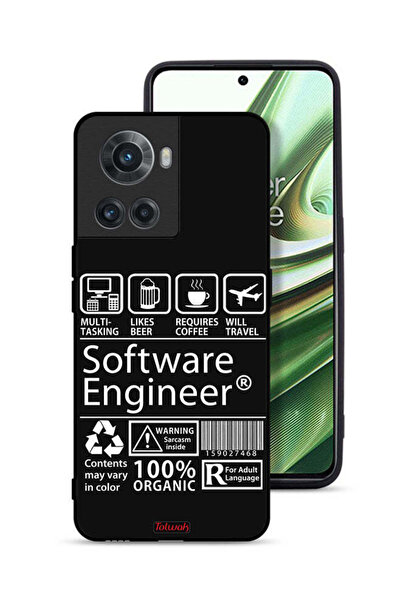 Tolwak غطاء حماية لهاتف OnePlus 10R 5G، ملصق مهندس برمجيات