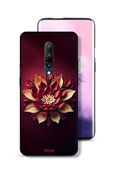 Tolwak غطاء حماية لهاتف OnePlus 7 Pro بتصميم زهور تجريدية