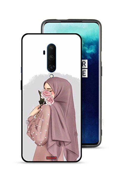 Tolwak غطاء حماية لهاتف OnePlus 7T Pro برسومات فتاة تحمل ورودًا