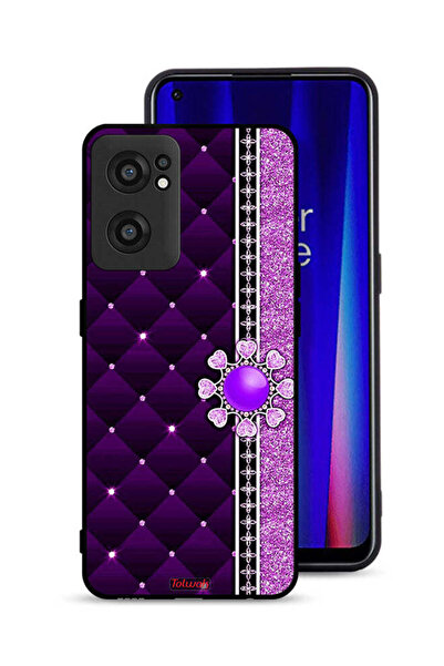 Tolwak OnePlus Nord CE 2 5G Protective Case Cover Glitter Hearts