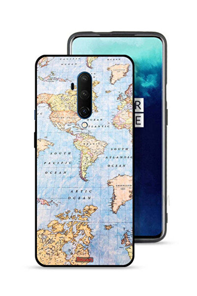 Tolwak غطاء حماية لجهاز OnePlus 7T Pro بتصميم خريطة العالم