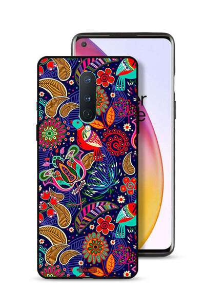 Tolwak غطاء حماية لهاتف OnePlus 8 بنقشة طيور وزهور