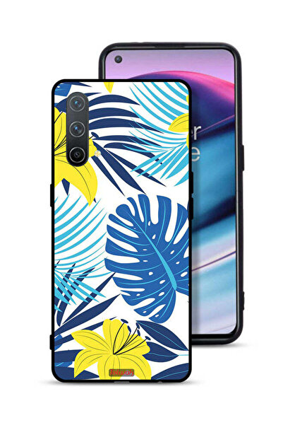 Tolwak غطاء حماية لهاتف OnePlus Nord CE 5G برسومات ريش وزهور