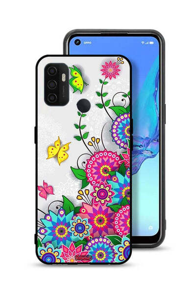 Tolwak غطاء حماية لهاتف Oppo A33 (2020) - زهور ماندالا