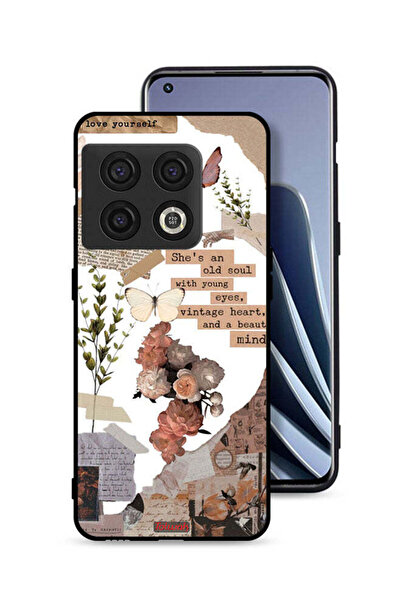 Tolwak غطاء حماية لهاتف OnePlus 10 Pro 5G مطبوع عليه عبارة "She Is An Old Soul"