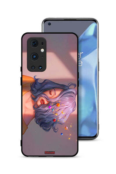 Tolwak غطاء حماية لهاتف OnePlus 9 Pro 5G برسومات فتاة وفضاء