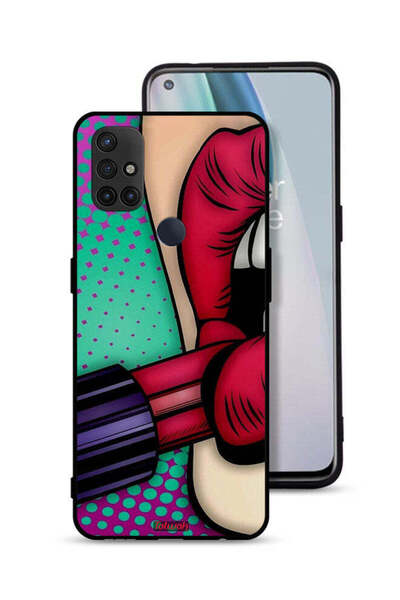 Tolwak غطاء حماية لهاتف OnePlus Nord N10 5G أحمر شفاه