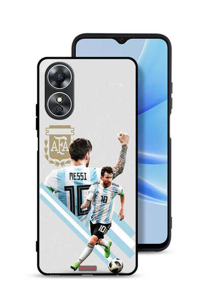 Tolwak غطاء حماية لهاتف Oppo A17 برسومات ليو ميسي