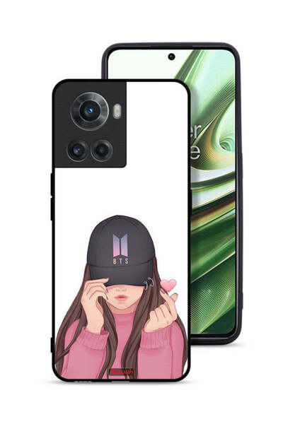 Tolwak OnePlus 10R 5G Protective Case Cover Girl Making Snap