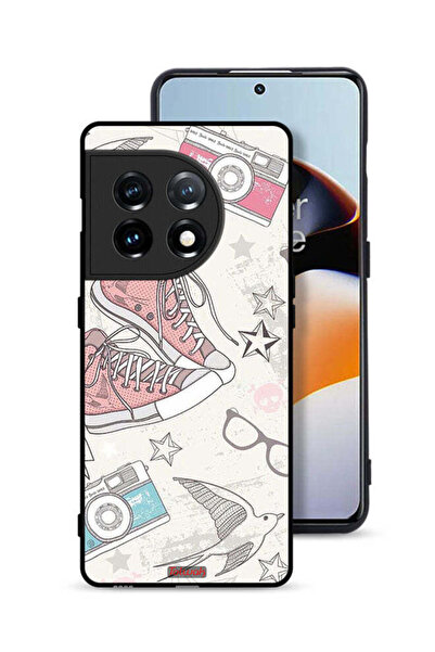 Tolwak غطاء حماية لهاتف OnePlus 11 5G بتصميم حذاء من القماش وفن الكاميرا
