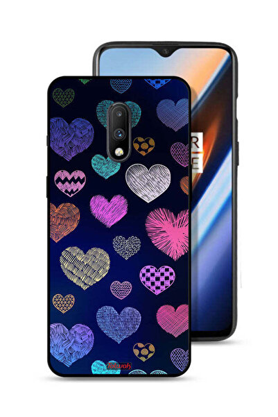 Tolwak غطاء حماية لهاتف OnePlus 7 بنقشة قلوب حجرية