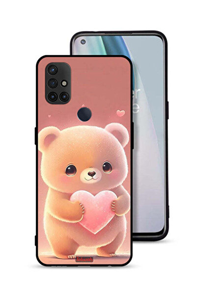 Tolwak غطاء حماية لهاتف OnePlus Nord N10 5G برسومات باندا صغيرة لطيفة تحمل قلبًا