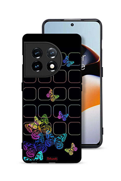 Tolwak غطاء حماية لهاتف OnePlus 11 5G بنقشة فراشات ملونة