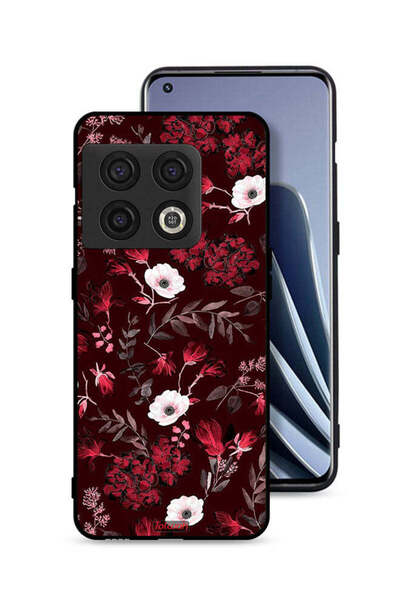 Tolwak غطاء حماية لهاتف OnePlus 10 Pro 5G مزين بزهور صغيرة وأوراق استوائية