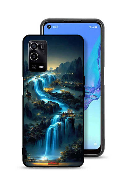 Tolwak غطاء حماية لهاتف Oppo A55 4G بنقشة شلال