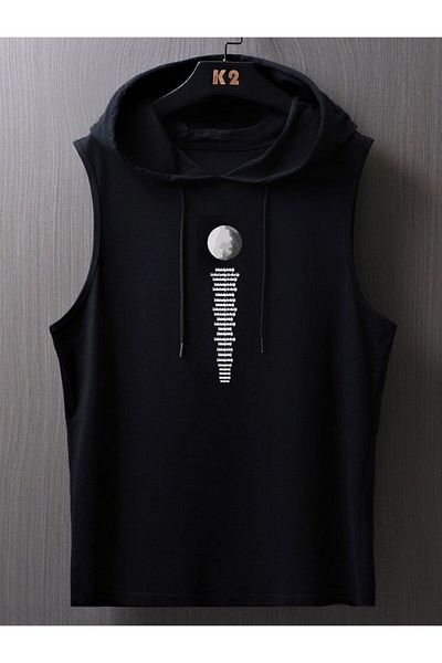 ACTIVE MODA Men's Gym Sports Singlet Printed the Happiness