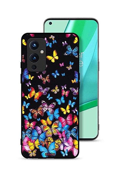 Tolwak غطاء حماية لهاتف OnePlus 9 5G بنقشة فراشات ملونة