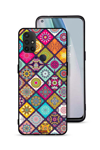 Tolwak غطاء حماية لهاتف OnePlus Nord N10 5G بنمط مربعات ماندالا