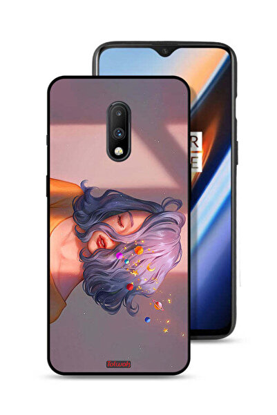 Tolwak غطاء حماية لهاتف OnePlus 7 بتصميم فتاة وفضاء