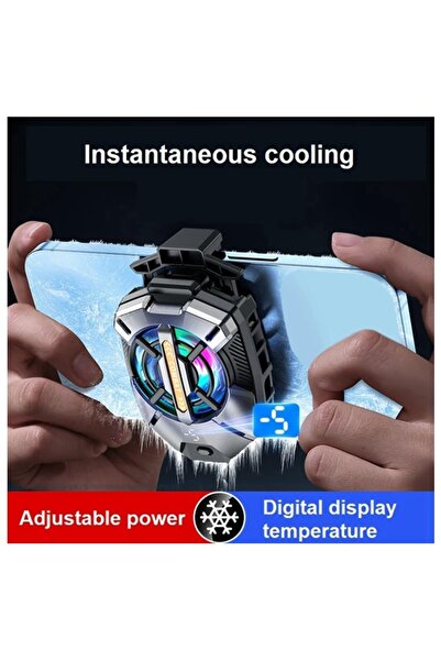 Zilevo Fs09 Digital Display Lighted Silent Radiator Mobile Phone Cooler