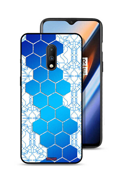 Tolwak غطاء حماية لهاتف OnePlus 7 بنمط شبكات أيقونات سداسية الشكل من Honeycomb