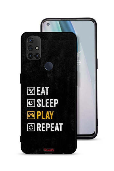 Tolwak غطاء حماية OnePlus Nord N10 5G، Eat Sleep Play Repeat