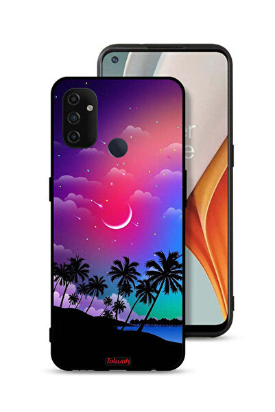 Tolwak غطاء حماية لهاتف OnePlus Nord N100 - فن القمر في الليل