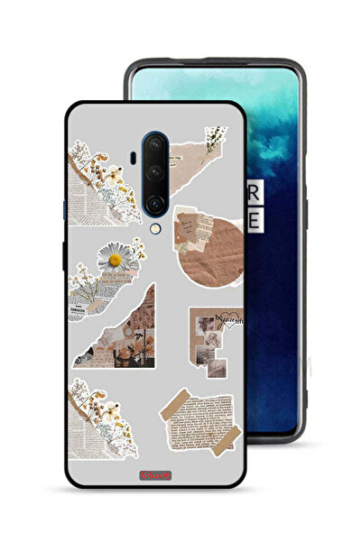Tolwak غطاء حماية لهاتف OnePlus 7T Pro مصنوع من قطع من الملصقات الورقية
