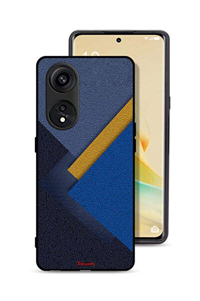 Tolwak غطاء حماية لهاتف Oppo A1 Pro بنقشة مثلثات جلدية