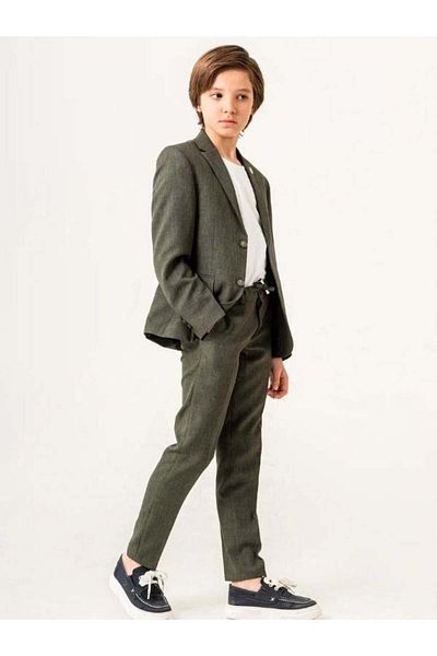 Zekids Boys T-Shirt Linen Jacket Waist Trousers 3-Piece Sports Suit (Ages 7-10)