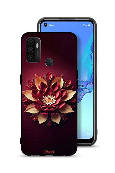 Tolwak غطاء حماية لهاتف Oppo A53s بتصميم زهور تجريدية