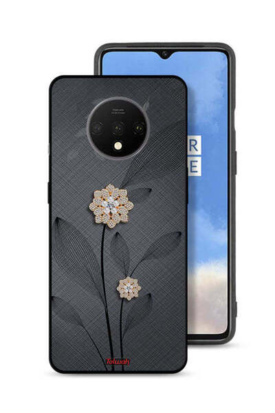 Tolwak غطاء حماية لهاتف OnePlus 7T بتصميم زهور ماسية