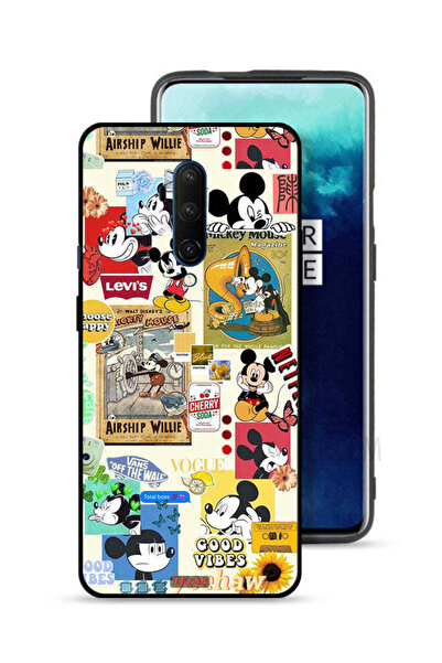 Tolwak غطاء حماية لهاتف OnePlus 7T Pro مع ملصقات Happy and Stickers