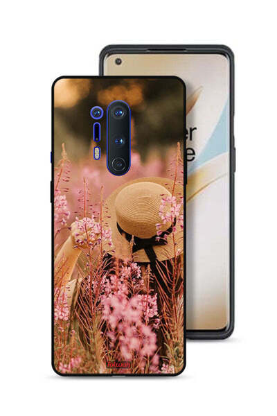 Tolwak غطاء حماية لهاتف OnePlus 8 Pro بتصميم فتاة قبعة مزينة بالزهور