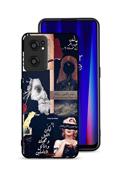 Tolwak OnePlus Nord CE 2 5G Protective Case Cover Arabic Quotes And Cut Faces