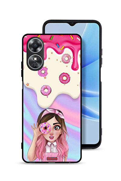 Tolwak Oppo A17 Protective Case Cover Holding Donut