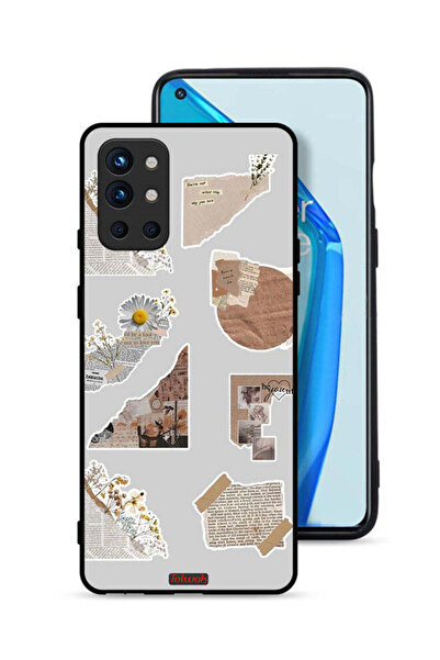 Tolwak غطاء حماية لهاتف OnePlus 9R 5G مع قطع من الملصقات الورقية