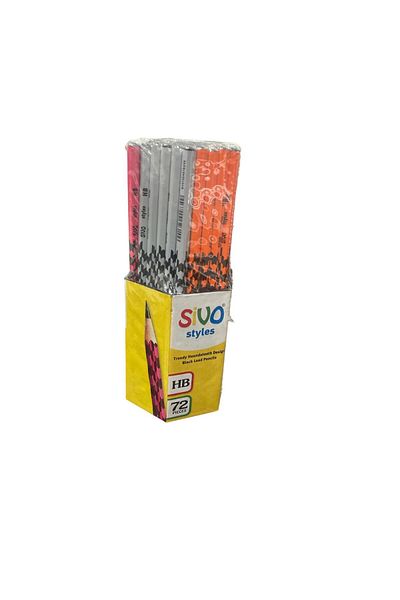 Nataraj Sivo Houndstooth Desing Pencil Hb 72 Pack