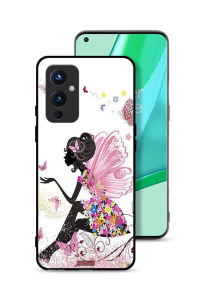 Tolwak غطاء حماية لهاتف OnePlus 9 5G بتصميم فتاة الفراشة