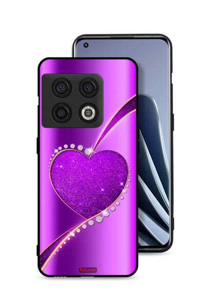 Tolwak غطاء حماية لهاتف OnePlus 10 Pro 5G بنقشة قلب لامعة