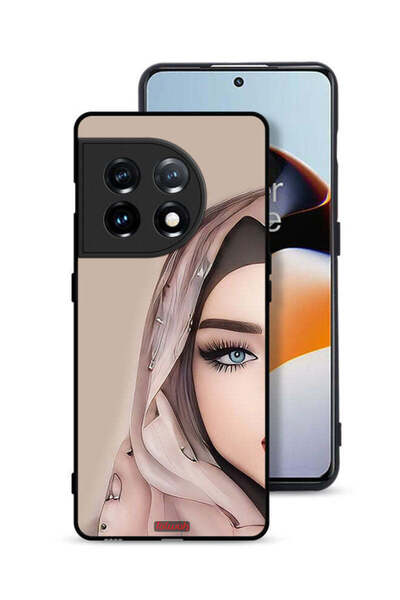 Tolwak غطاء حماية لهاتف OnePlus 11 5G برسم فتاة نصف وجه