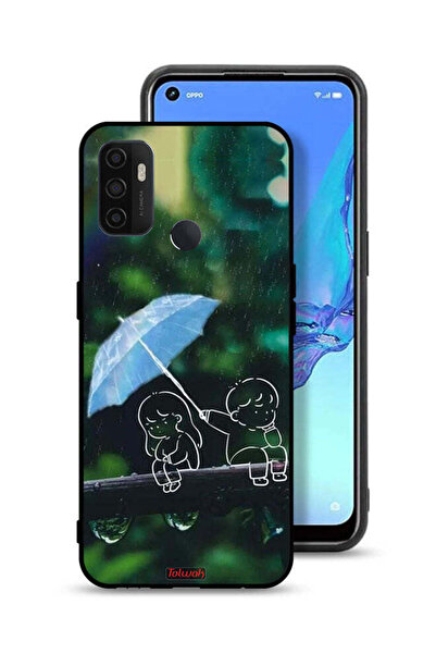 Tolwak غطاء حماية Oppo A11s بتصميم زوجين من الفن التجريدي