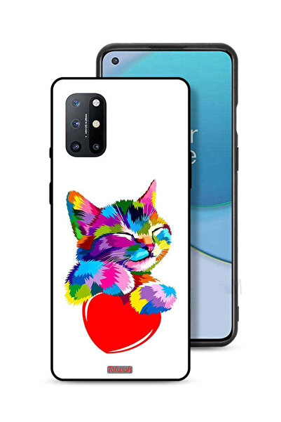 Tolwak غطاء حماية لهاتف OnePlus 8T 5G بتصميم قطة ملونة