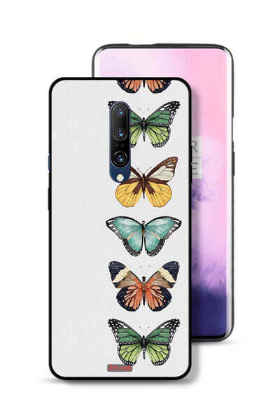 Tolwak غطاء حماية لهاتف OnePlus 7 Pro بنقشة أربع فراشات