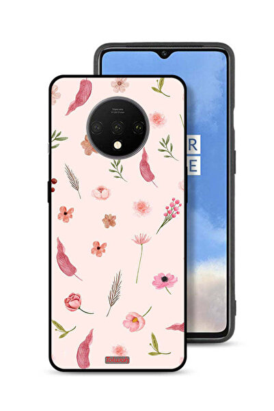 Tolwak غطاء حماية لهاتف OnePlus 7T بنقشة أوراق وورود
