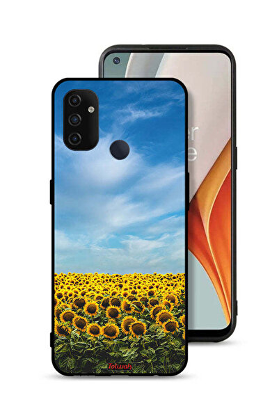 Tolwak غطاء حماية لهاتف OnePlus Nord N100 بنقشة عباد الشمس تحت السماء